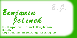 benjamin jelinek business card